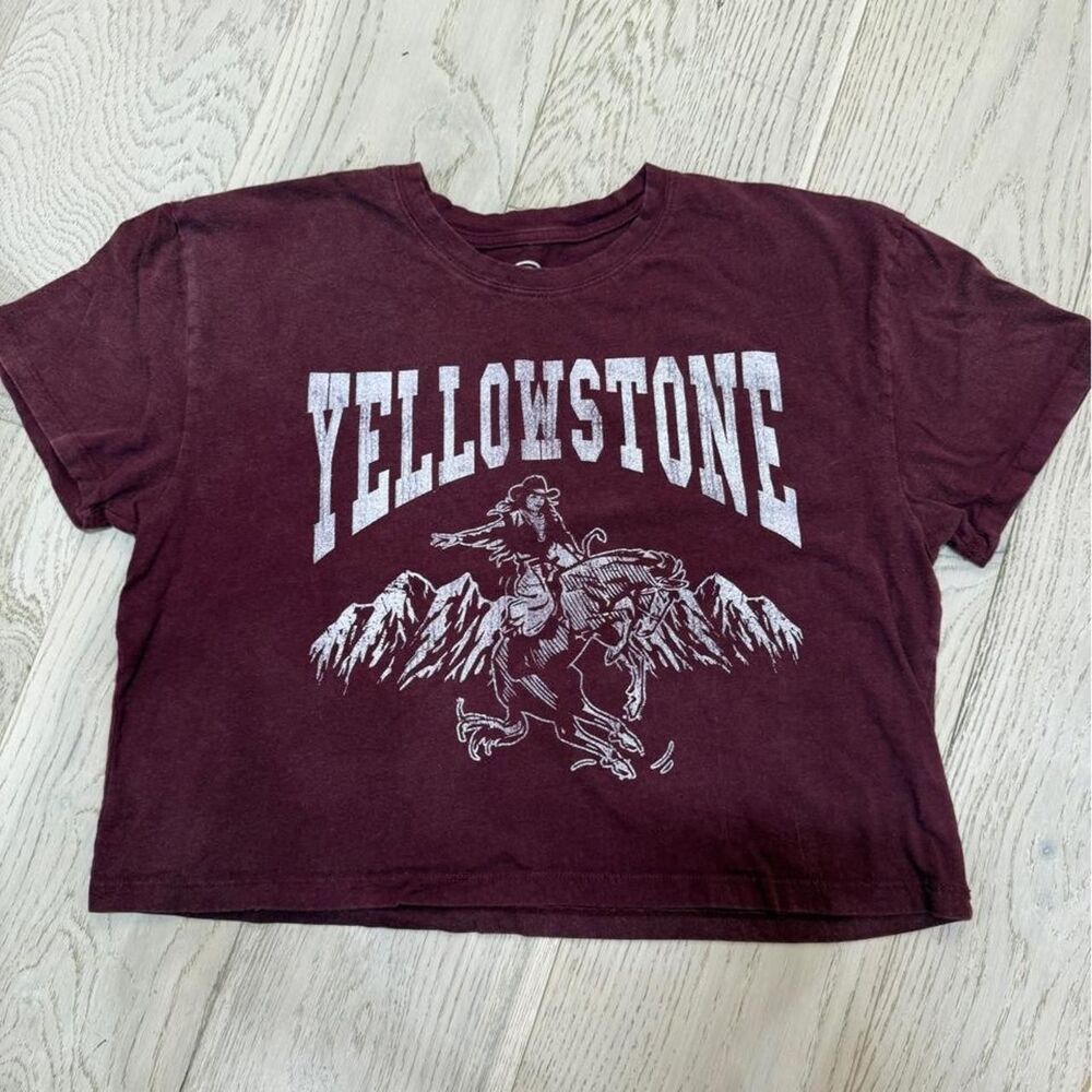 Unbranded Women's Burgundy and Red T-shirt